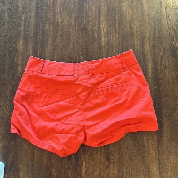 J. Crew Style 36234 Size 0 Chino Broken In Red Mid-Rise Women's Shorts EUC - Picture 3 of 3